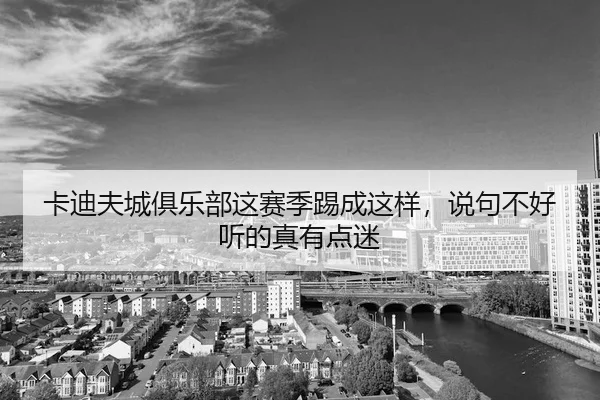 卡迪夫城俱乐部这赛季踢成这样，说句不好听的真有点迷