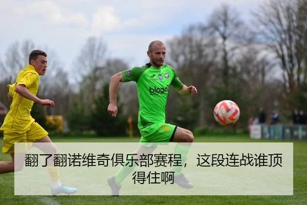 翻了翻诺维奇俱乐部赛程，这段连战谁顶得住啊
